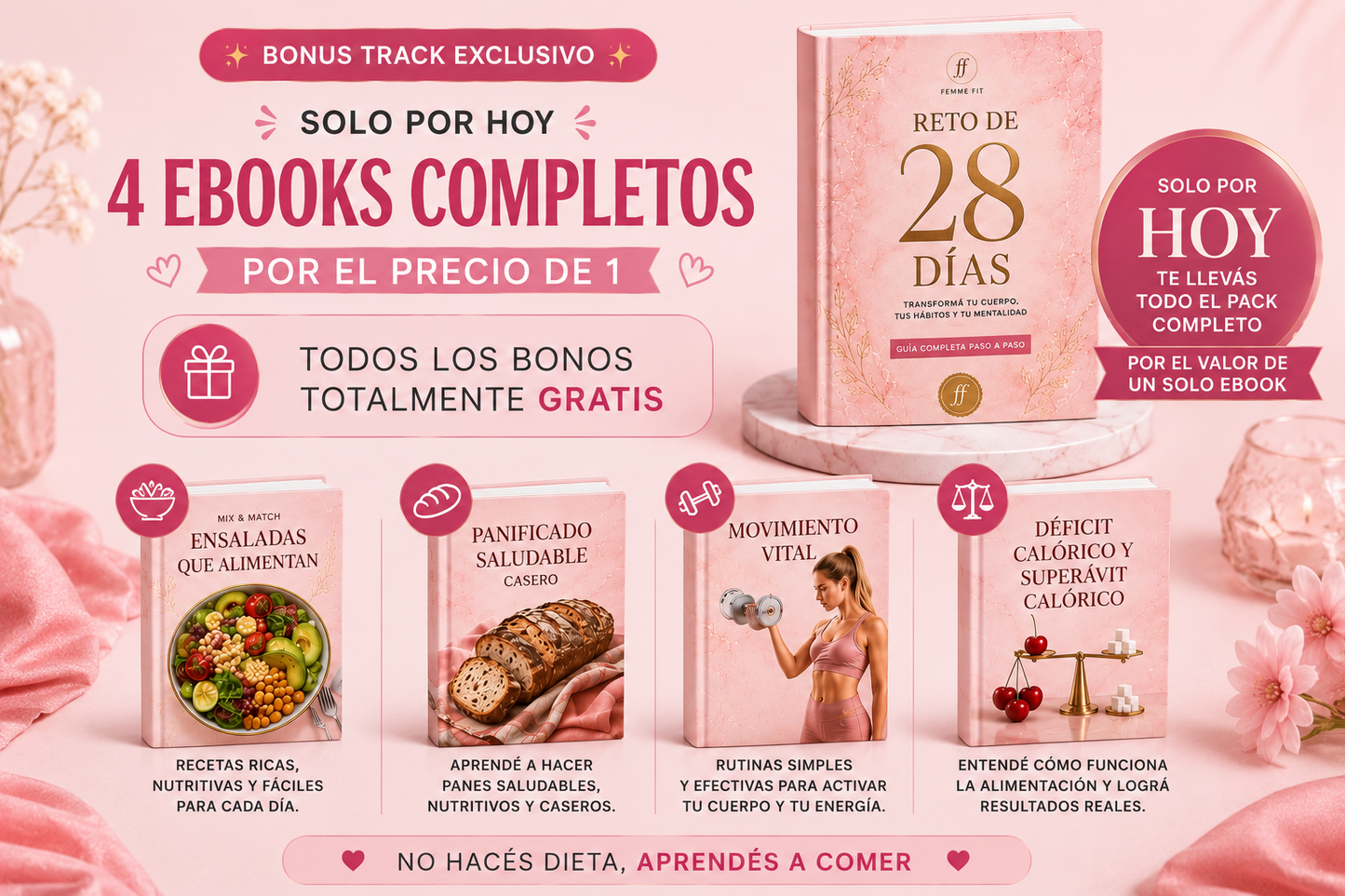 TRANSFORMATE EN 28 DIAS + 4 BONOS DE REGALO